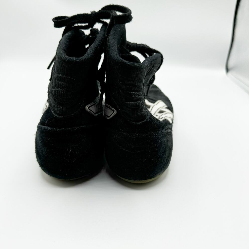 Vintage Asics JL204 Shoes Mens 6 Black Suede MMA Boxing Wrestling Sneakers - Picture 2 of 9